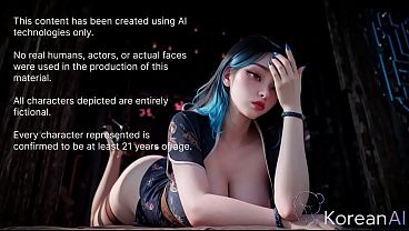 I made this juicy Korean slut lick my balls and then filled her slit to the very bottom with hot cum [AI]