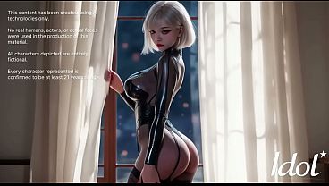 Blowjob, masturbation, cum in mouth foster Korean niece [AI]